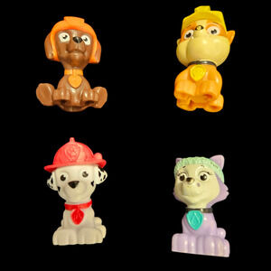 Paw Patrol Mini Figures Lot of 4 – Marshall, Rubble, Zuma, Everest – Collectible